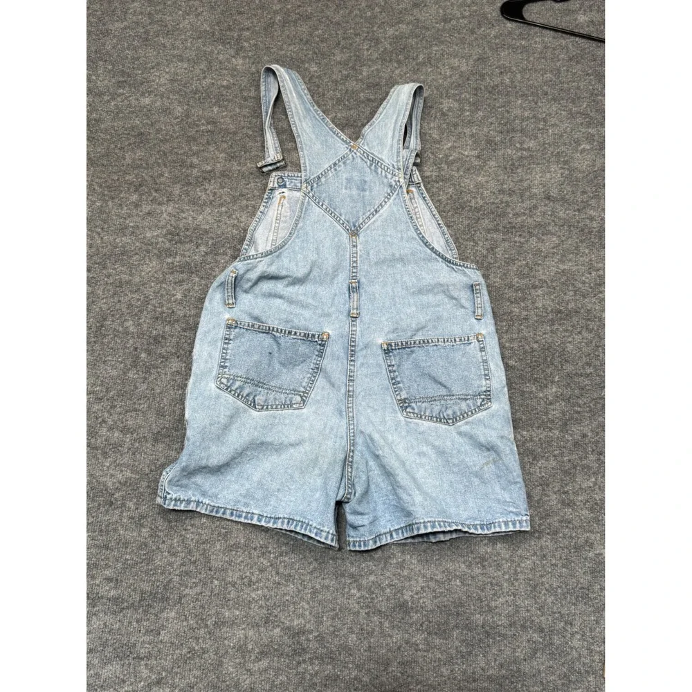 Vintage‎ Esprit EDC Denim Shortalls Light Wash Cotton Overalls 90s Women Medium